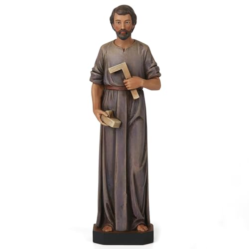 BC Catholic St. Joseph Statue The Worker, 6" H Catholic Saint - Product Imagery