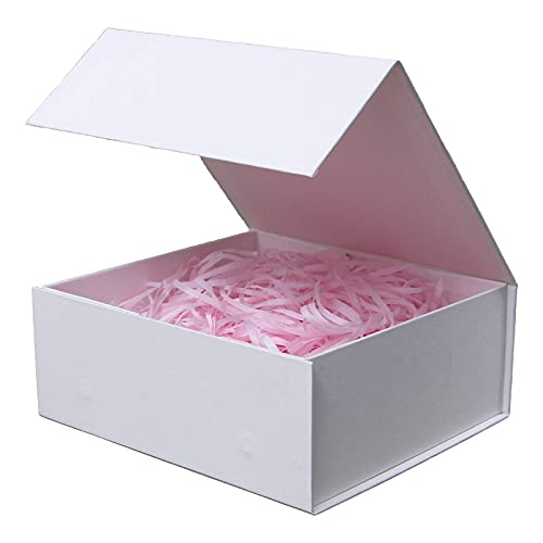 Rsgift White Gift Box with Lids,9.7x7.2x3.3 Inch Gift Boxes for - Product Imagery