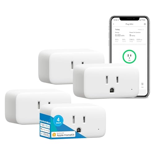 SwitchBot HomeKit Smart Plug Mini 15A No Hub Required Energy - SwitchBot Official Imagery - 1
