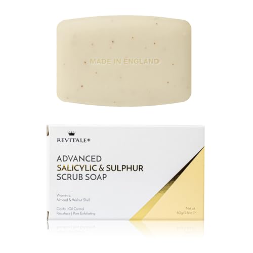 Revitale Advanced BHA Salicylic Acid & Sulphur Scrub Soap - REVITALE Official Product View 1