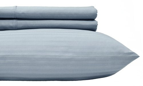 Royal Hotel Twin XL Sheets Set, 600 Thread Count Cotton Stripe - Product Imagery