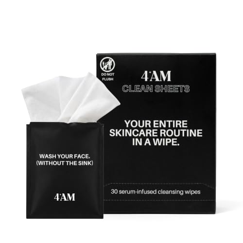 4AM Clean Sheets Hydrating Micellar Skincare Wipes for Face, N... - Product Imagery