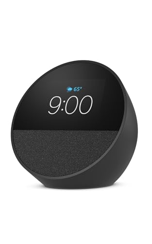 Amazon Echo Spot (newest model), Great for nightstands, offices - Product Imagery