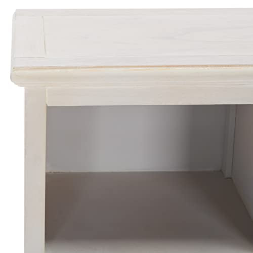 SAFAVIEH Furniture - Maralah 5-Shelf Storage Unit - White Washed - Product Imagery