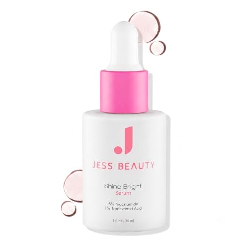 JESS BEAUTY | Shine Bright Serum | Niacinamide & Tranexamic Acid | for Dark Spots, Uneven Skin Tone & Radiant Glow | Hydrating & Brightening, Beta-Glucan & Centella Asiatica | Korean Skincare 1 fl oz - JESS BEAUTY Official Product View 1