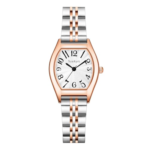 Szaikyri Barrel-Shaped Watch for Women with Easy Read Arabic - Product Imagery