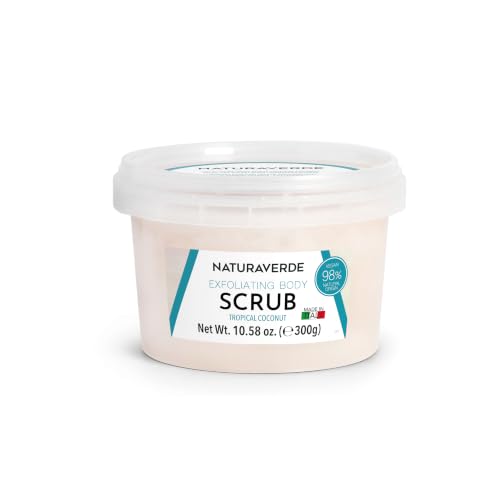 NaturaverdePro Tropical Coconut Ingrown Hair & Bumps Exfoliating Body Scrub, - Naturaverde Official Product View 1
