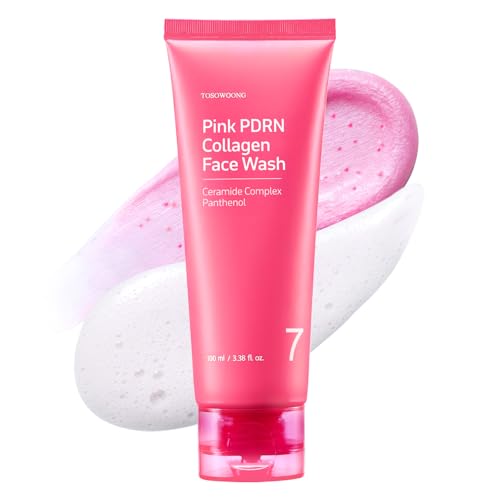 TOSOWOONG Pink PDRN Collagen Face Wash Mochi Whip Pore Care - TOSOWOONG Official Imagery - 1