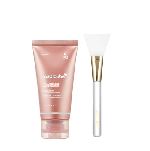 medicube Collagen Overnight Wrapping Mask & Jelly Brush for - Product Imagery