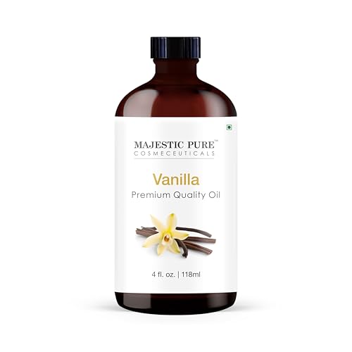 Majestic Pure Vanilla Essential Oil with Glass Dropper - 4 Fl Oz - Product Imagery