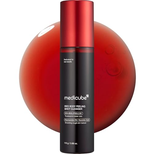 medicube Red Body Peeling Shot - AHA & BHA Exfoliating Body - Product Imagery