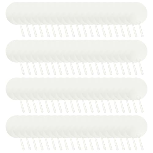 Plastic Round Handheld Fans, 100Pcs Blank Pocket Fans, Clear - Product Imagery