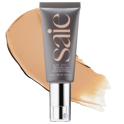 Saie Slip Tint Tinted Sunscreen for Face SPF 35 Three - Saie Official Imagery - 1