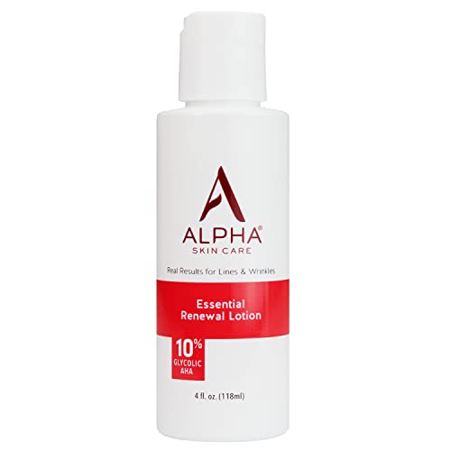 Alpha Skin Care Essential Renewal Lotion, 10% Glycolic AHA, 4 Oz - Product Imagery