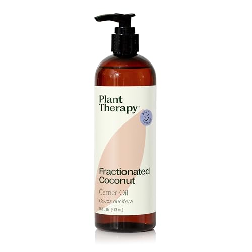 Plant Therapy Fractionated Coconut Oil Carrier Oil 16 oz - Product Imagery