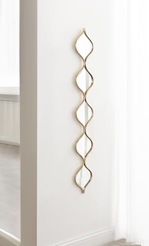 Kate and Laurel Loxi Slim Teardrop Panel Wall Mirror, 7 x 42, - Product Imagery