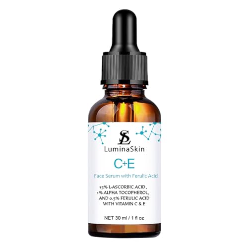 Vitamin C Face Serum Vitamin CE Serum with Ferulic Acid for - LuminaSkin Official Imagery - 1