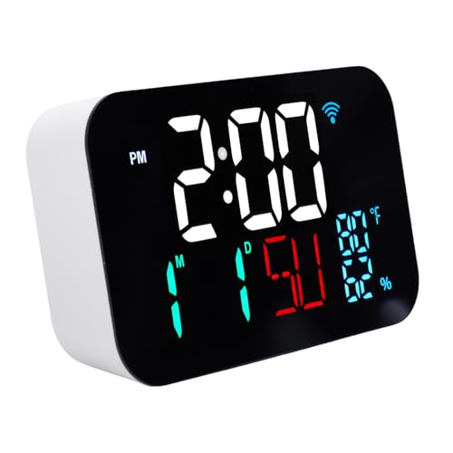 Luocute WiFi Smart Clock Weather Station Alarm Date Day - Luocute Official Imagery - 1