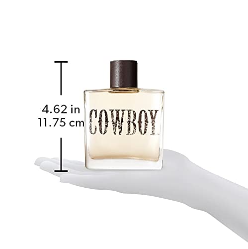 Cowboy Cologne for Men by Tru Western, 3.4 fl oz, rugged woodsy fragrance with fresh moss notes, in a stylish bottle.