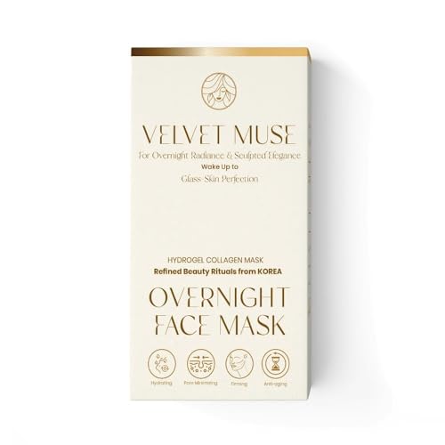 VELVET MUSE Collagen Face Mask – Korean Glass Skin Overnight - Product Imagery