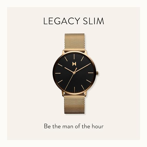 MVMT Legacy Slim Men's Watch – Minimalist - Water Resistant - - Product Imagery