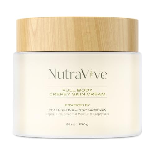 Full Body Crepey Skin Cream Daily Firming Moisturizer 8 1oz - NutraVive Official Imagery - 1