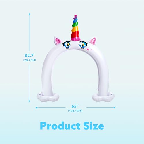 Sloosh Inflatable Ride a Unicorn Costume Sprinkler Arch - Water - Product Imagery