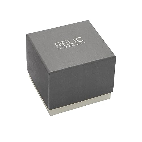 Relic by Fossil Men's Jake Three-Hand Day Date Watch, Silver - Product Imagery
