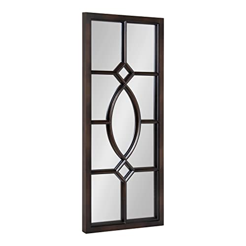 Kate and Laurel Cassat Window Wall Accent Mirror, 13" x 30", - Product Imagery
