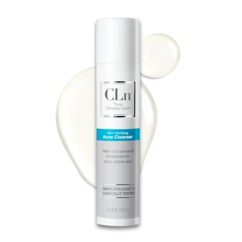 CLn® Acne Cleanser-Facial Cleanser with 0.5% Salicylic Acid to Eliminate Blackheads & Breakouts, Oil-Free & Fragrance-Fr