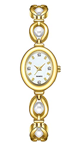 ADSBIAOYE Elegant Pearl Women's Dress Watch Fashion Oval dial - Product Imagery