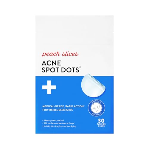 Peach Slices - Acne Spot Dots (30 ct) - Hydrocolloid Pimple - Product Imagery