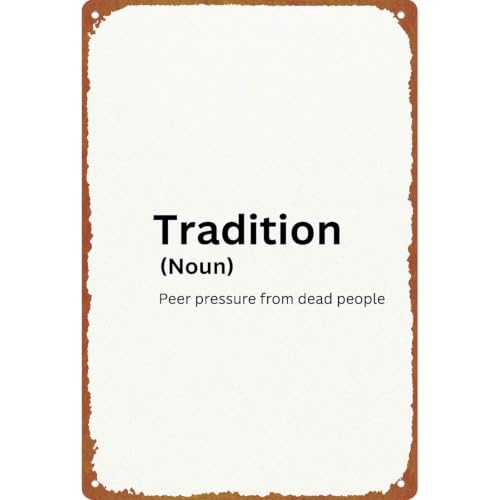 8x12 Inch Aluminum Funny Definition Wall Sign, Humorous - Product Imagery