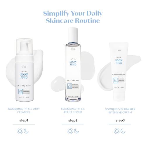 ETUDE SoonJung pH 6.5 Whip Face Cleanser for Sensitive Skin, - Product Imagery
