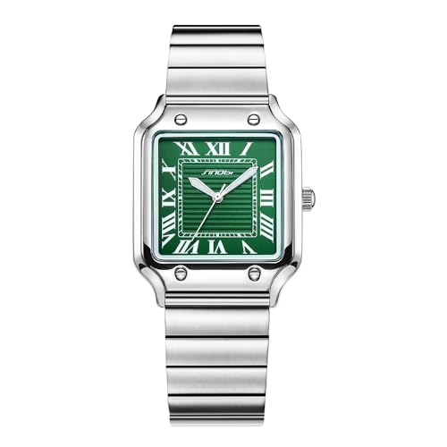 SINOBI Classic Square Watches for Men with Roman Numerals - Product Imagery