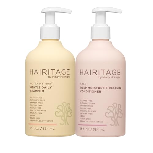 Hairitage Gentle Daily Moisture Shampoo and Conditioner Set - Split End + Bond - Hairitage Official Product View 1