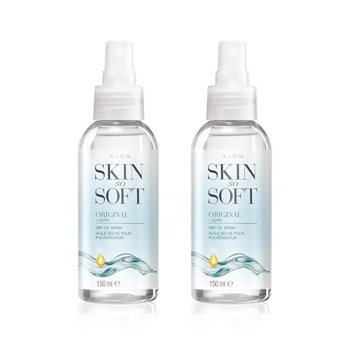 AVON SKIN SO SOFT Original Jojoba Dry Oil Spray 5 fl.oz (Double - Product Imagery