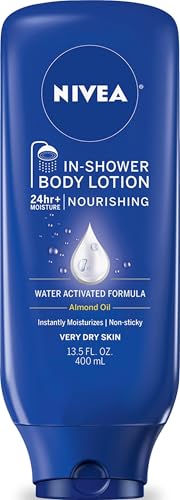 NIVEA Nourishing In Shower Lotion, 24-Hour Body Moisturizer, - Product Imagery
