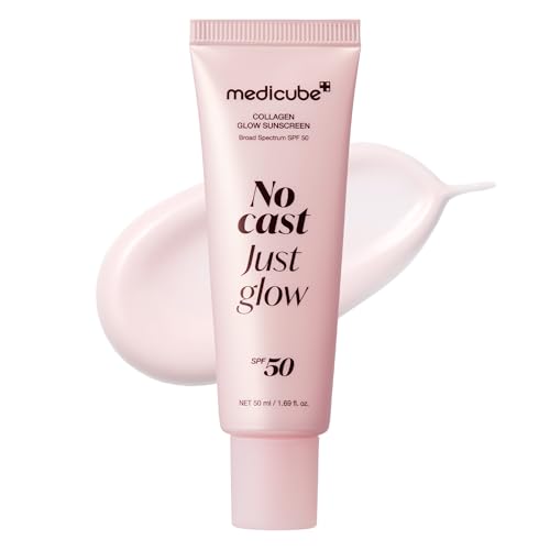 medicube Sunscreen No Cast Just Glow Collagen, SPF 50 - Product Imagery