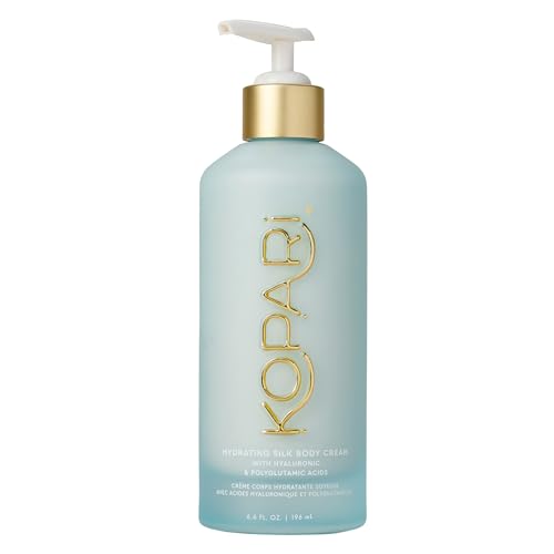 Kopari Hydrating Silk Body Cream with Hyaluronic & Polyglutamic Acids – Long Lasting Moisturizer for Dry Skin, Lightweight & Silky Texture, Sweet Coconut Milk Scent, 6.7 fl oz - Kopari Official Product View 1