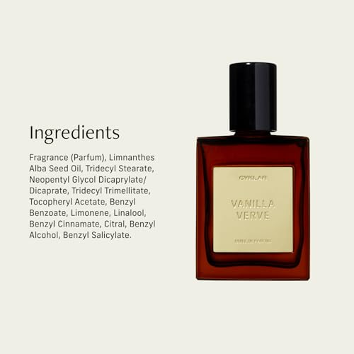 CYKLAR Perfume Oil for Skin – Vanilla Verve Scent – - Product Imagery