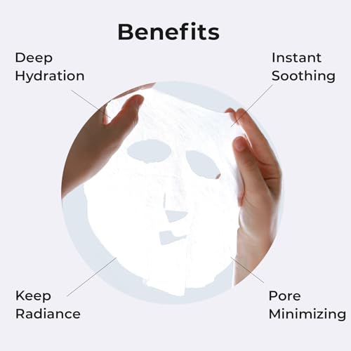 +WIS+ Intensive Hydrating Natural Face Masks 24 EA | Hyaluronic - Product Imagery