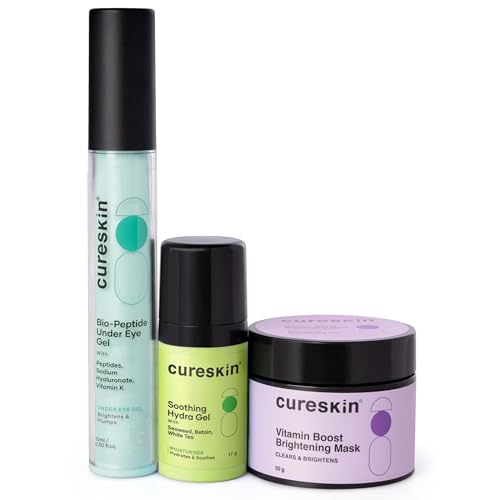 Cureskin 3-in-1 Skin Radiance Kit | Under Eye Gel + Vitamin - Product Imagery