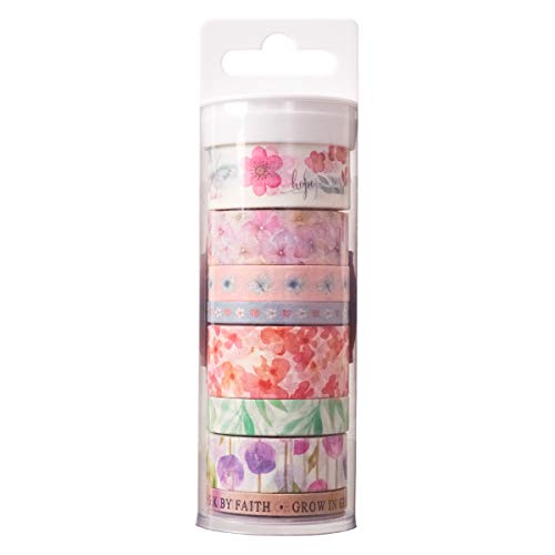 Christian Art Gifts Blossoms of Blessings Washi Tape Set, - Product Imagery