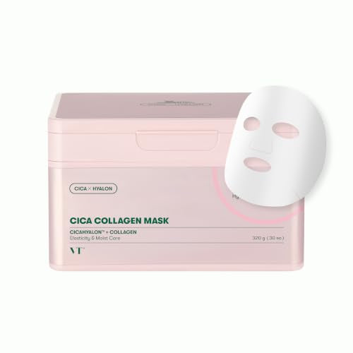 VT COSMETICS CICA Collagen Daily Mask 30 Sheet Masks - VT COSMETICS Official Imagery - 1