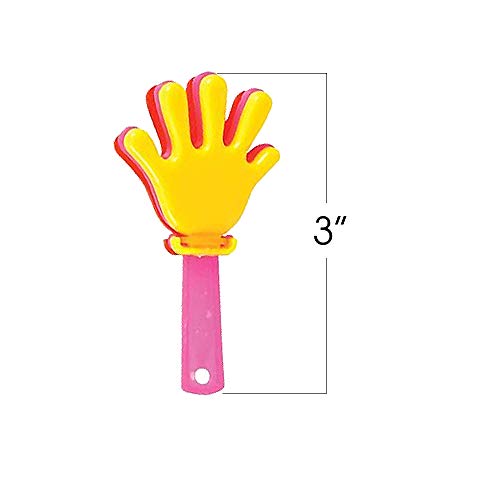 ArtCreativity Mini Hand Clappers, 48 Pack 3 Inch Party - Product Imagery