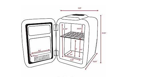 Cooluli Mini Fridge for Bedroom - Car, Office Desk & Dorm Room - - Product Imagery