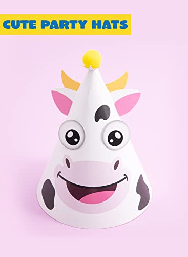 JOYIN 12 Sets Party Hats for Kids Birthday Party Games Craft - Product Imagery
