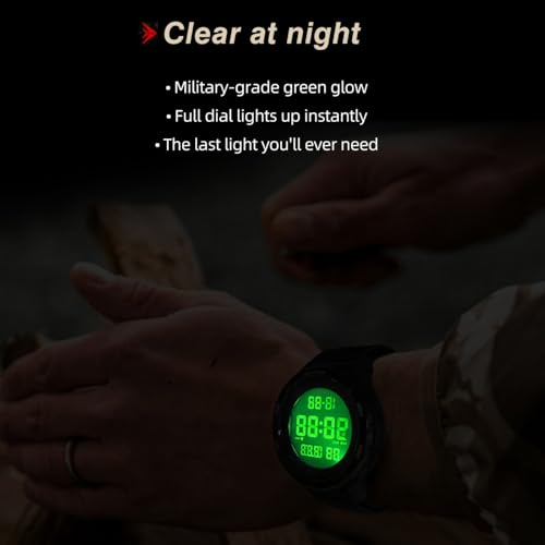 Digital Watch for Men Tactical Military Waterproof Sports - Product Imagery