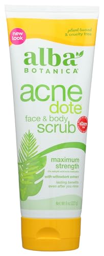 Alba Botanica Acnedote Maximum Strength Face & Body Scrub for Acne Treatment, - Alba Botanica Official Product View 1